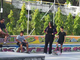 Skateboard Skating Competition in Leon Nicaragua Skate Park