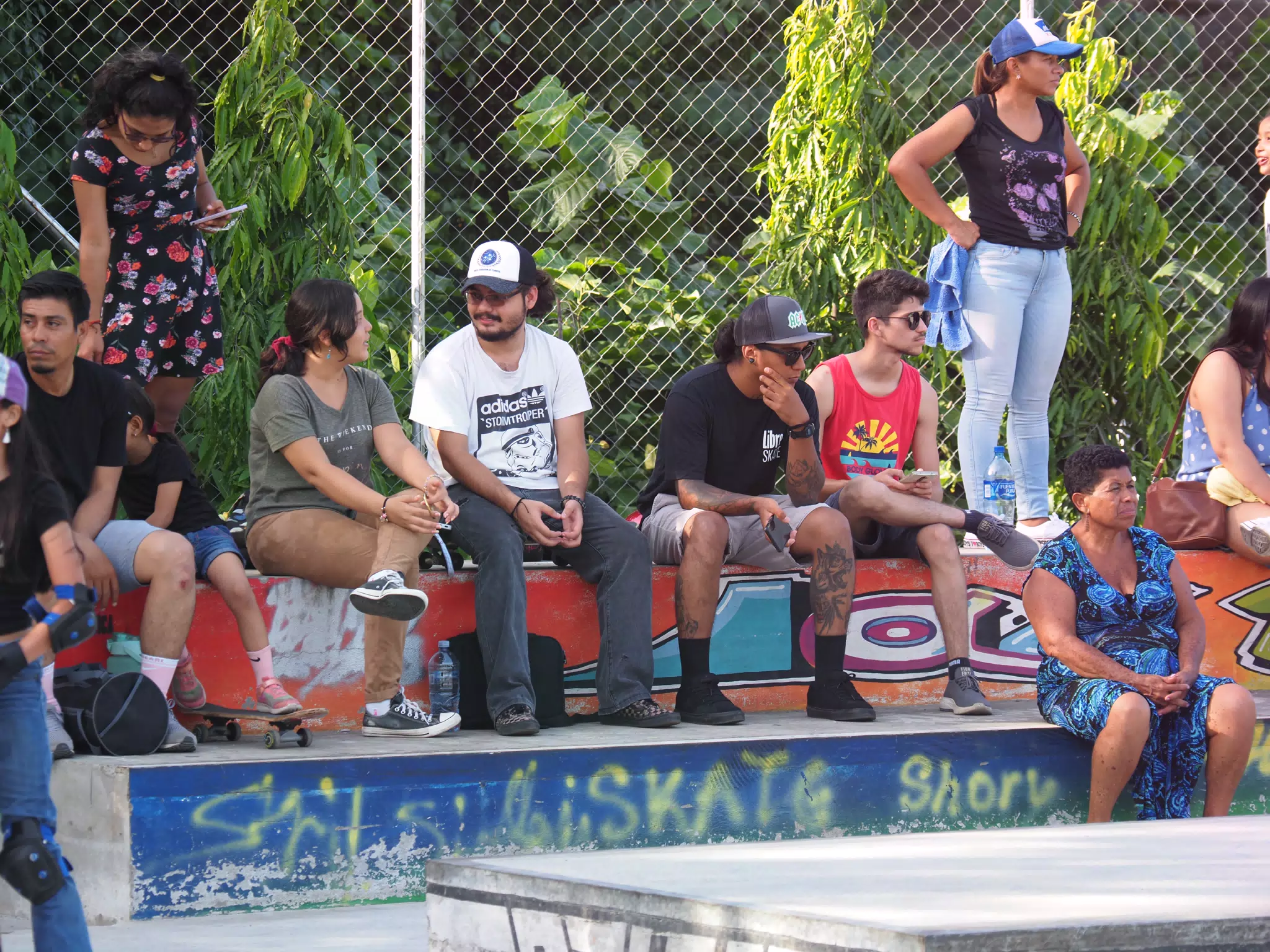 Skateboard Skating Competition in Leon Nicaragua Skate Park