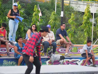 Skateboard Skating Competition in Leon Nicaragua Skate Park