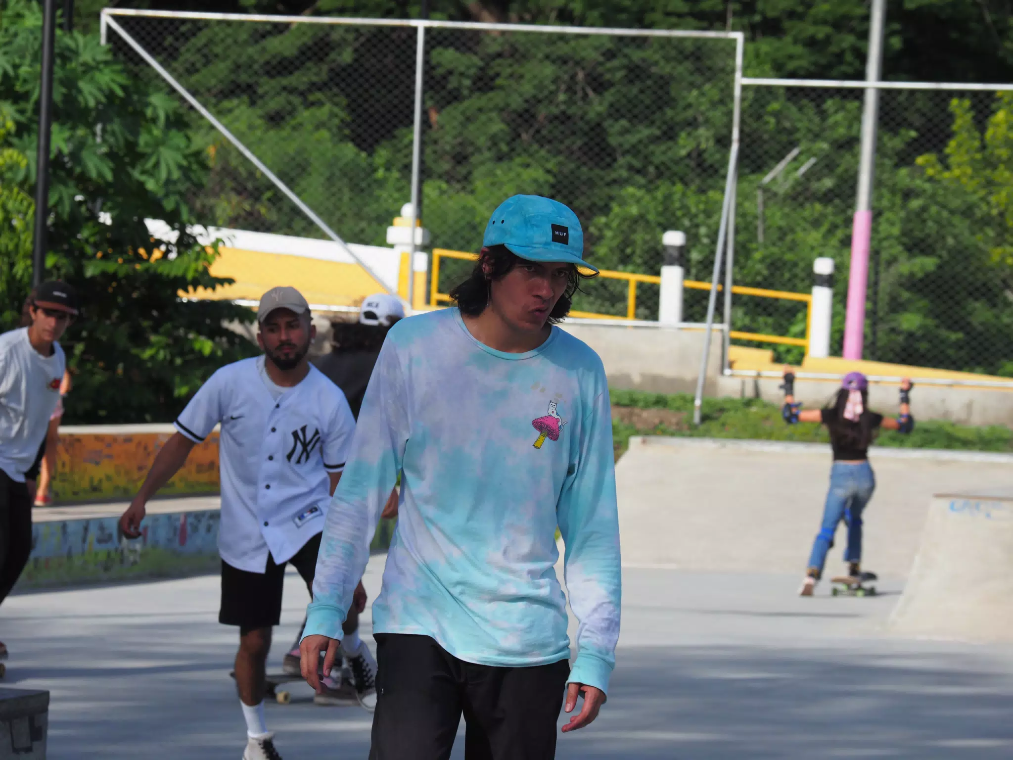 Skateboard Skating Competition in Leon Nicaragua Skate Park