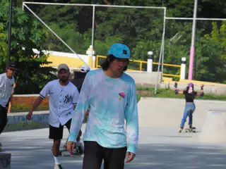Skateboard Skating Competition in Leon Nicaragua Skate Park