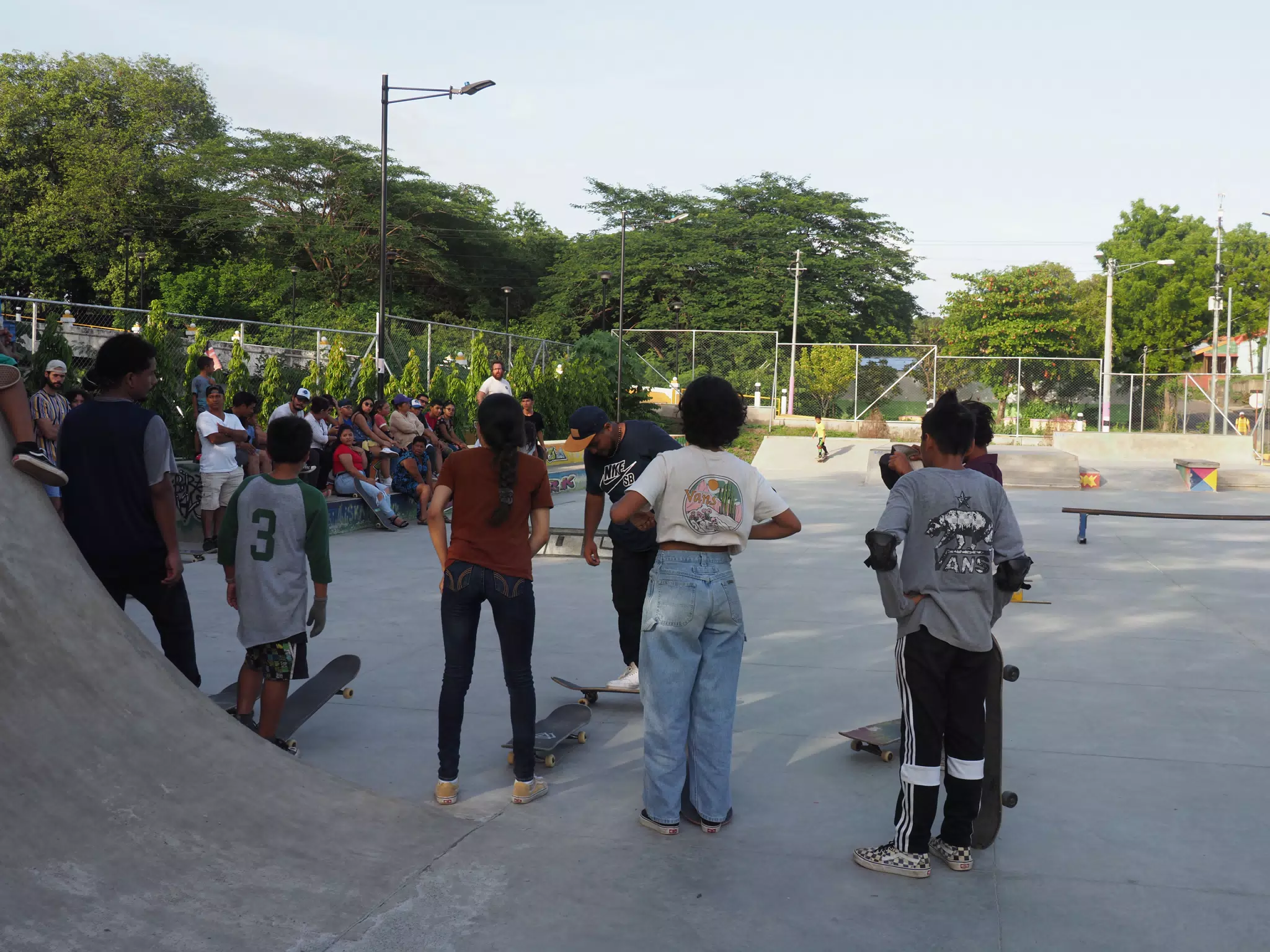 Skateboard Skating Competition in Leon Nicaragua Skate Park
