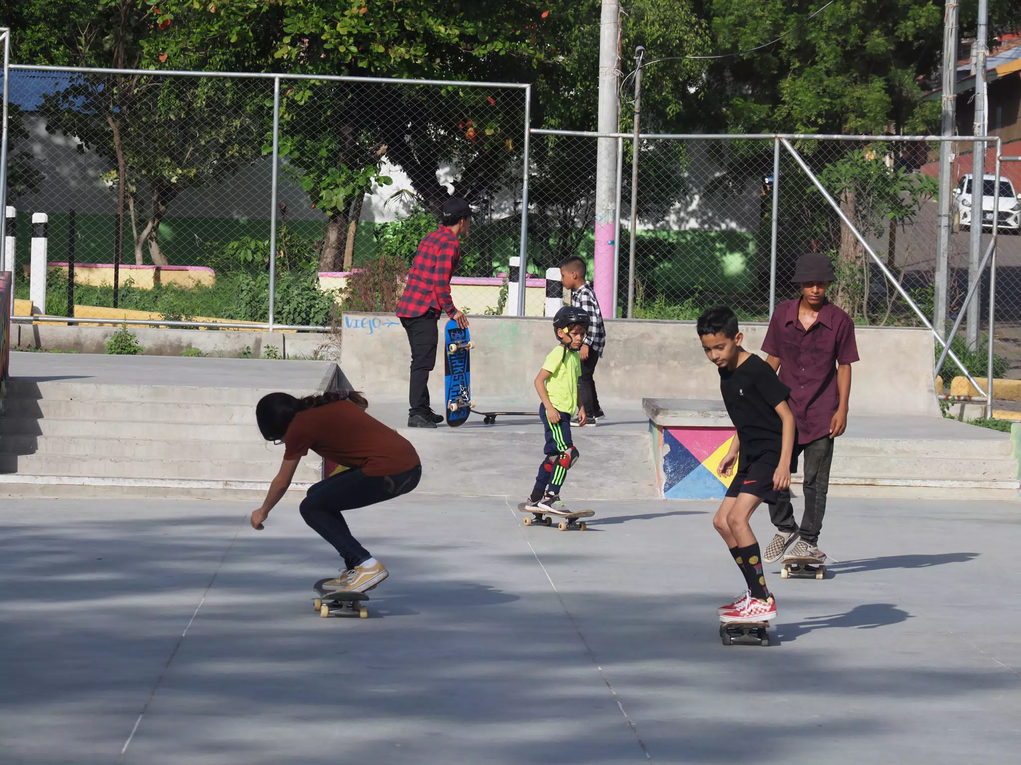 Skateboard Skating Competition in Leon Nicaragua Skate Park