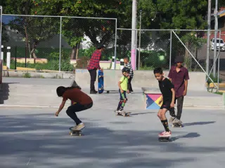 Skateboard Skating Competition in Leon Nicaragua Skate Park