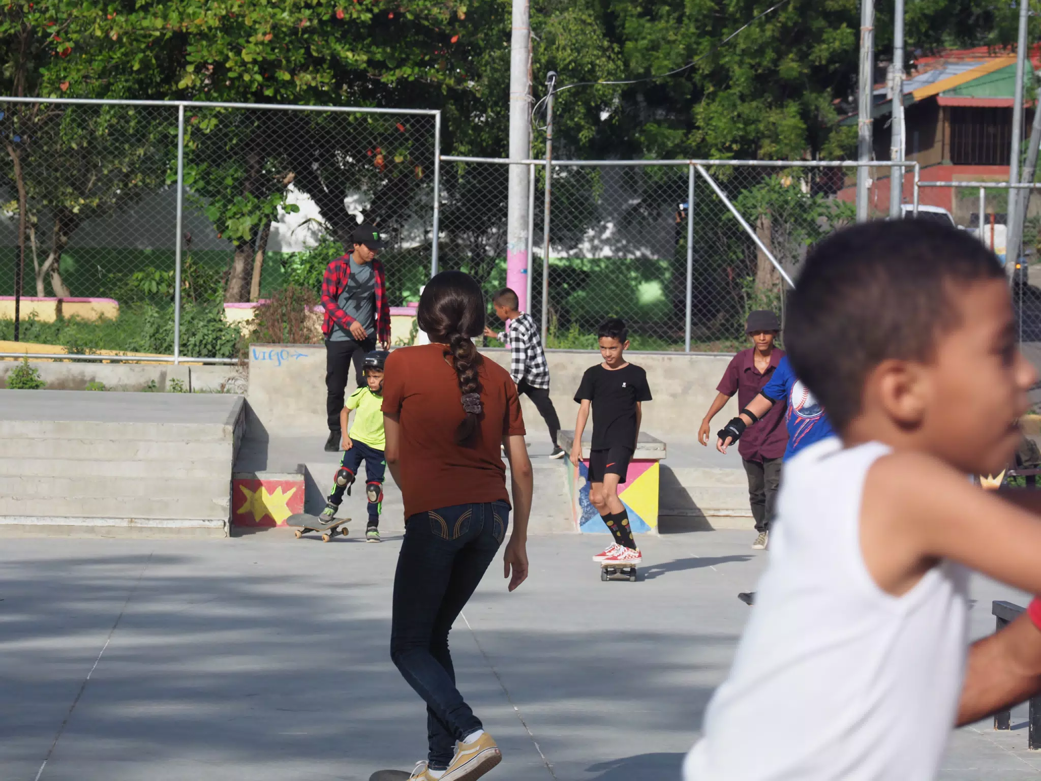 Skateboard Skating Competition in Leon Nicaragua Skate Park