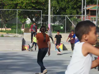 Skateboard Skating Competition in Leon Nicaragua Skate Park