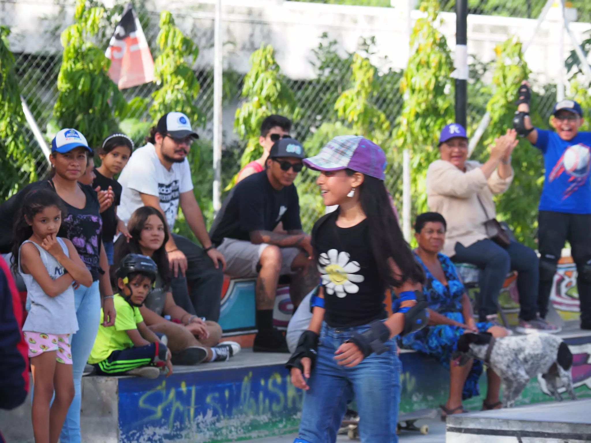 Skateboard Skating Competition in Leon Nicaragua Skate Park