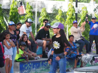 Skateboard Skating Competition in Leon Nicaragua Skate Park
