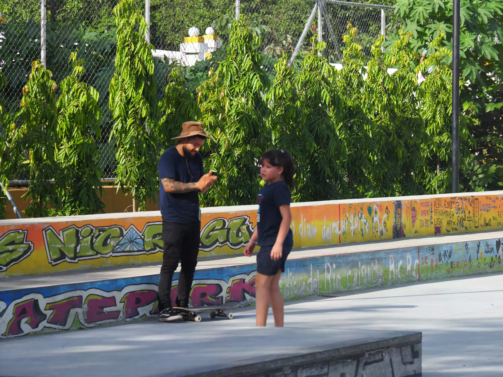 Skateboard Skating Competition in Leon Nicaragua Skate Park
