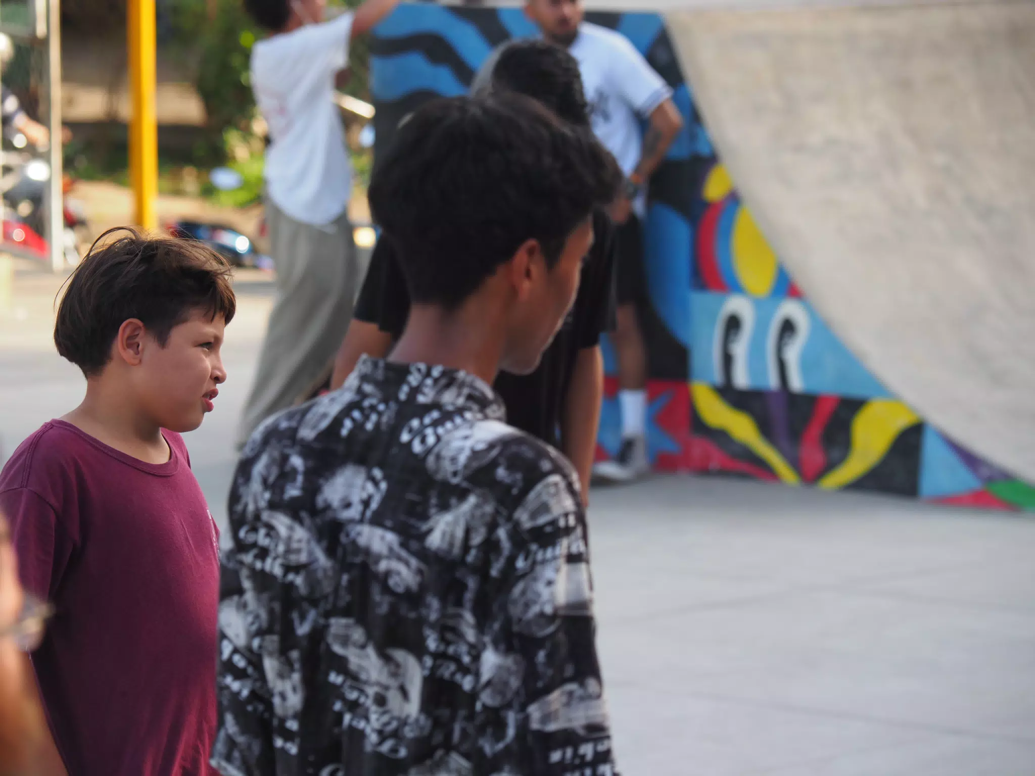 Skateboard Skating Competition in Leon Nicaragua Skate Park