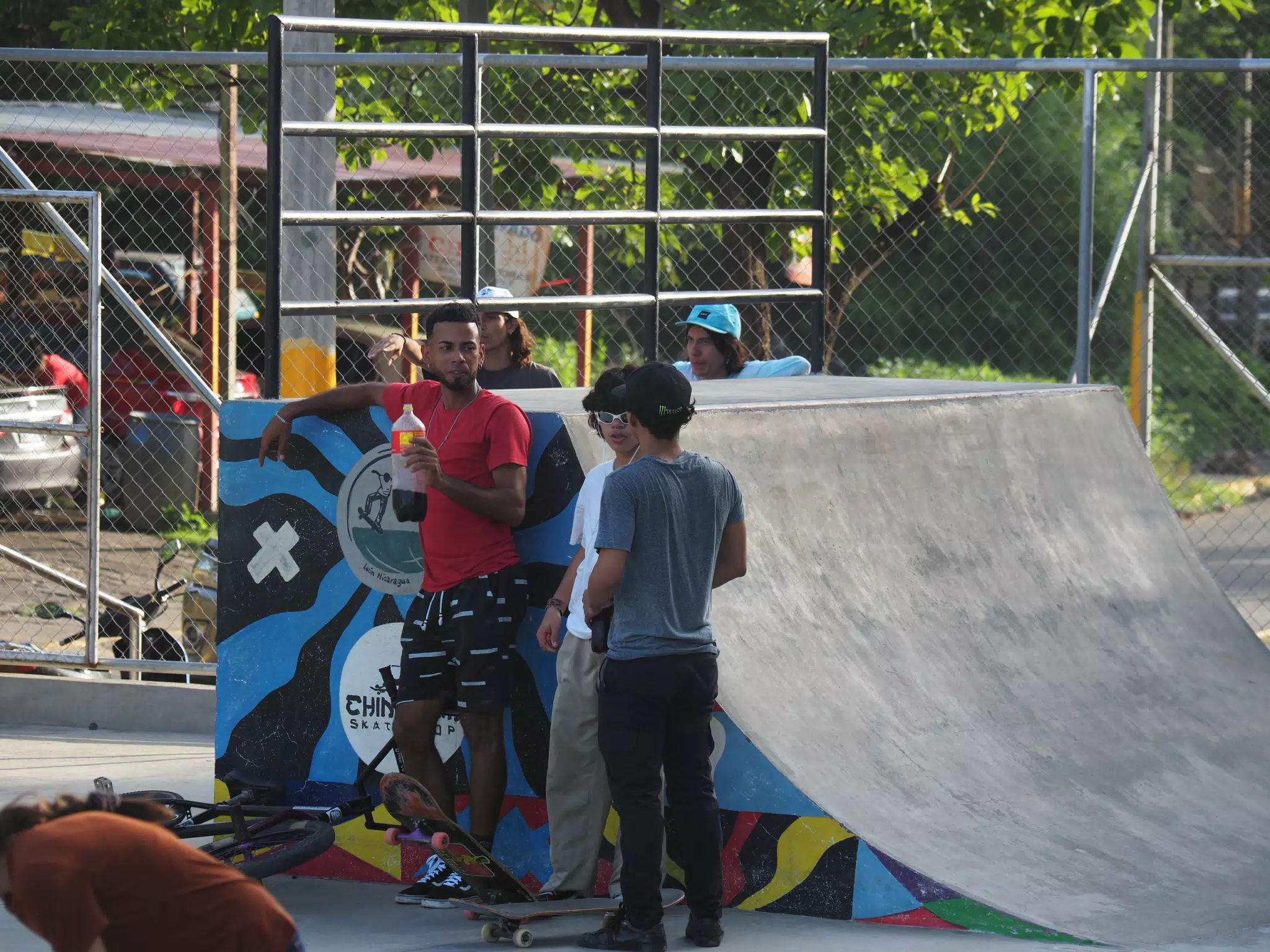 Skateboard Skating Competition in Leon Nicaragua Skate Park
