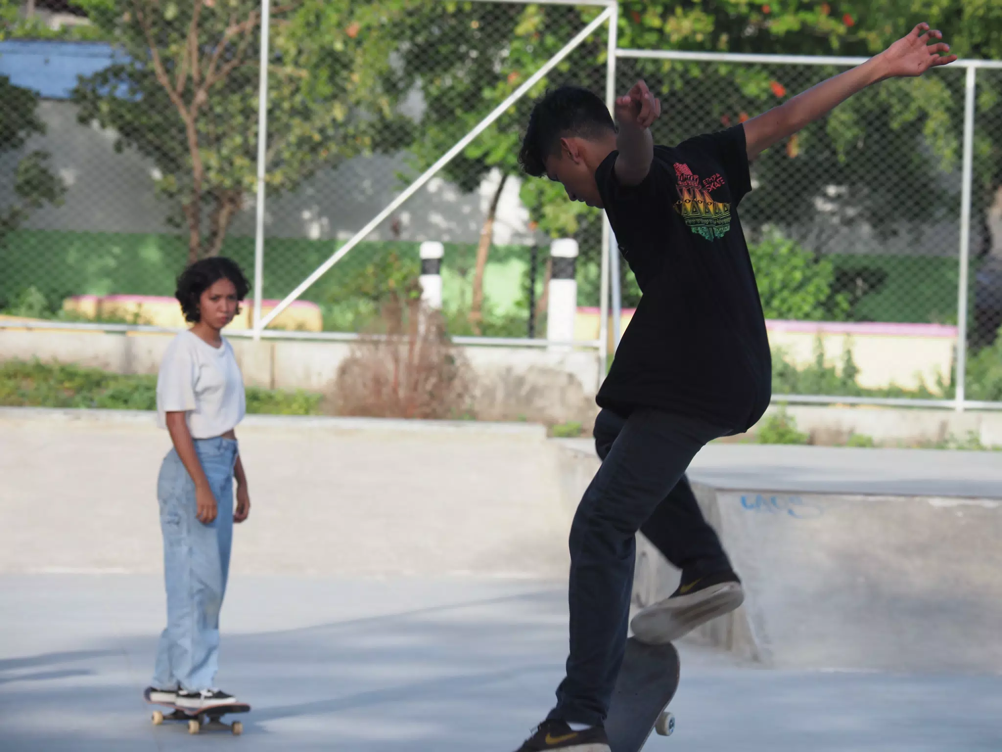 Skateboard Skating Competition in Leon Nicaragua Skate Park
