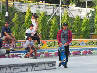 Skateboard Skating Competition in Leon Nicaragua Skate Park