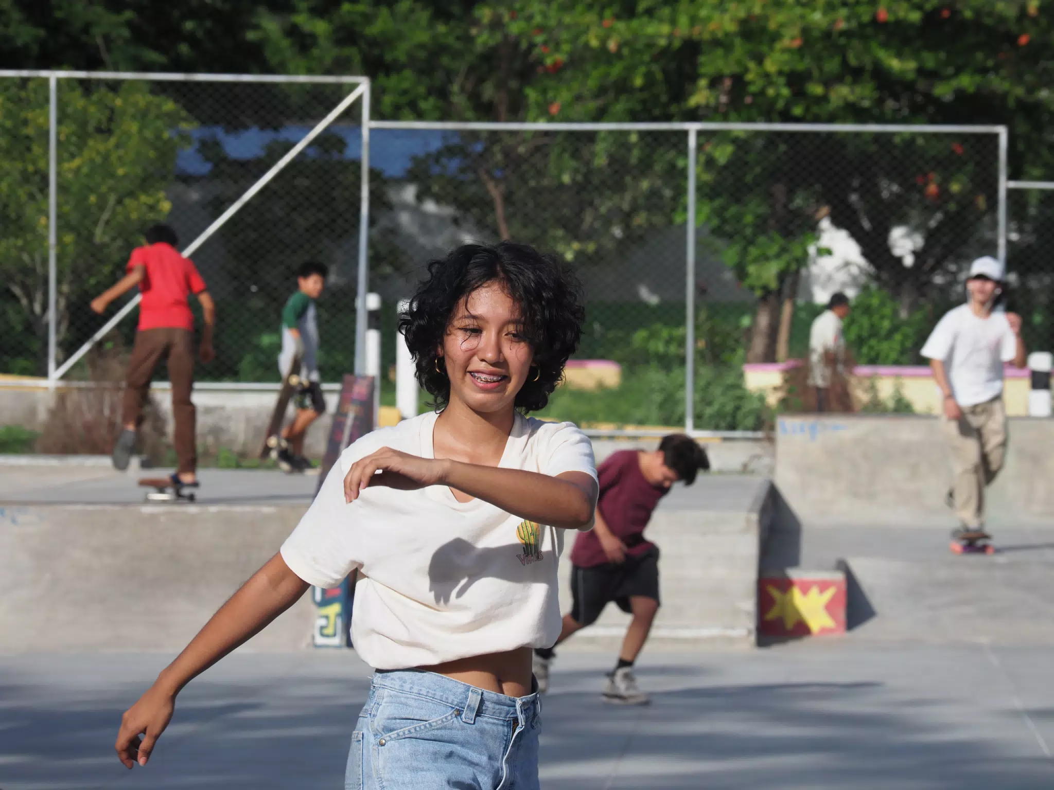 Skateboard Skating Competition in Leon Nicaragua Skate Park