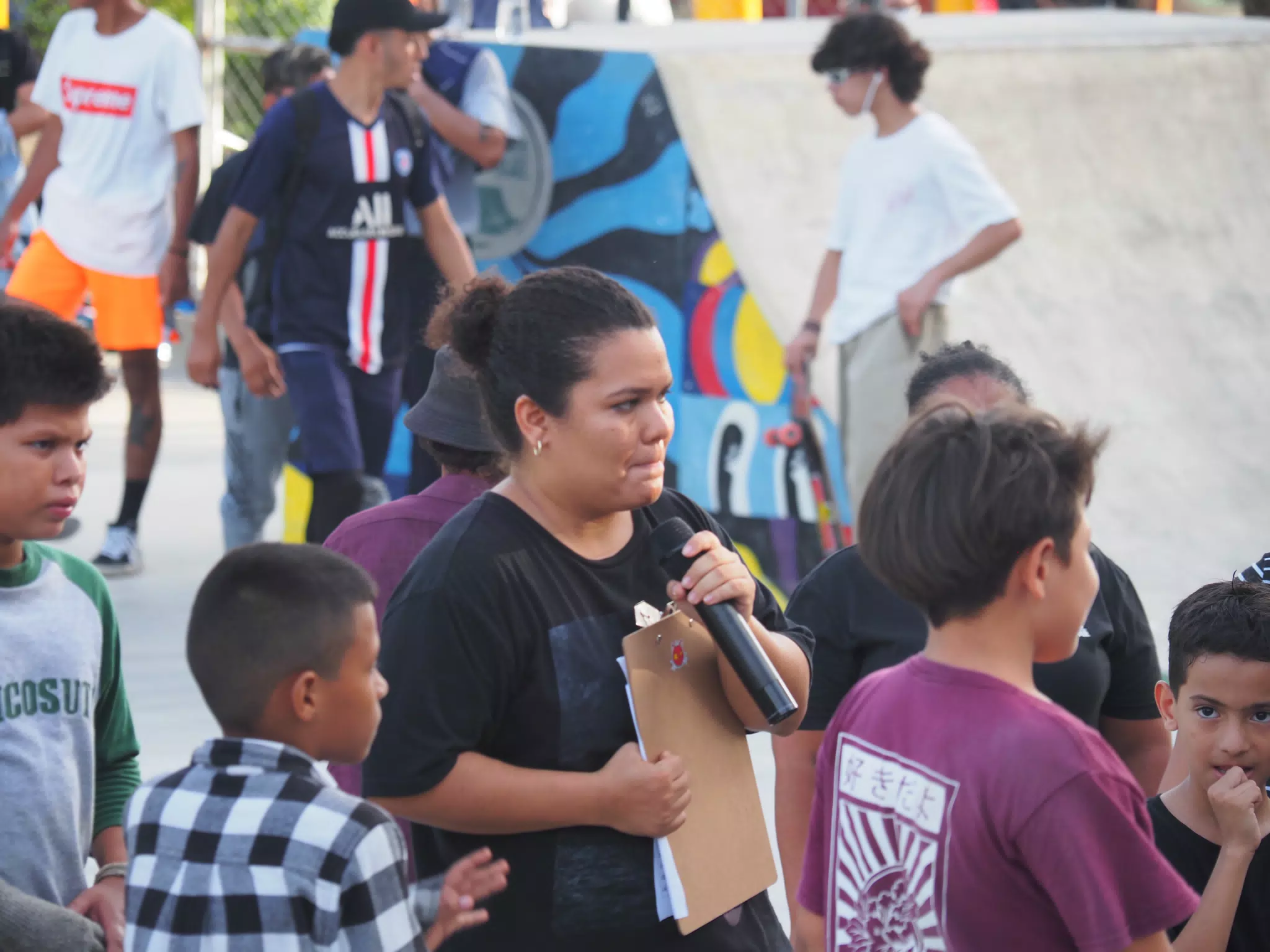 Skateboard Skating Competition in Leon Nicaragua Skate Park