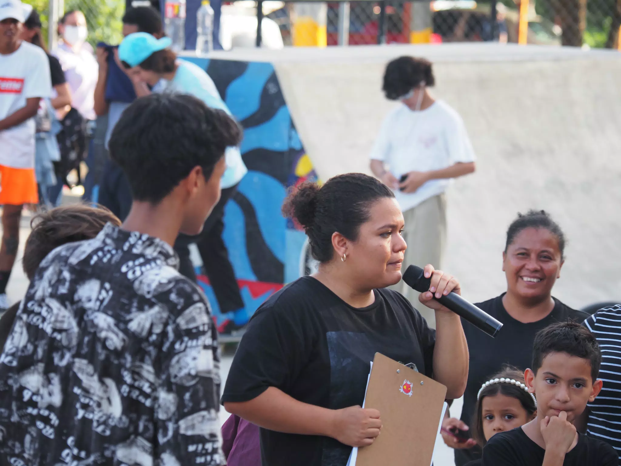 Skateboard Skating Competition in Leon Nicaragua Skate Park