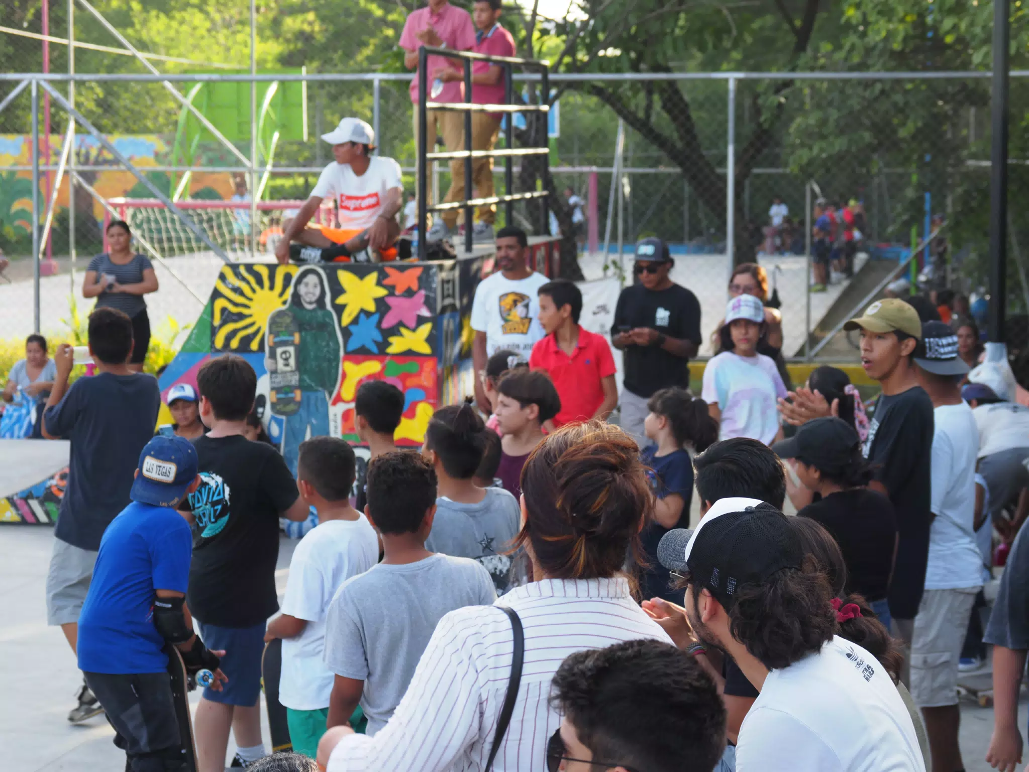 Skateboard Skating Competition in Leon Nicaragua Skate Park