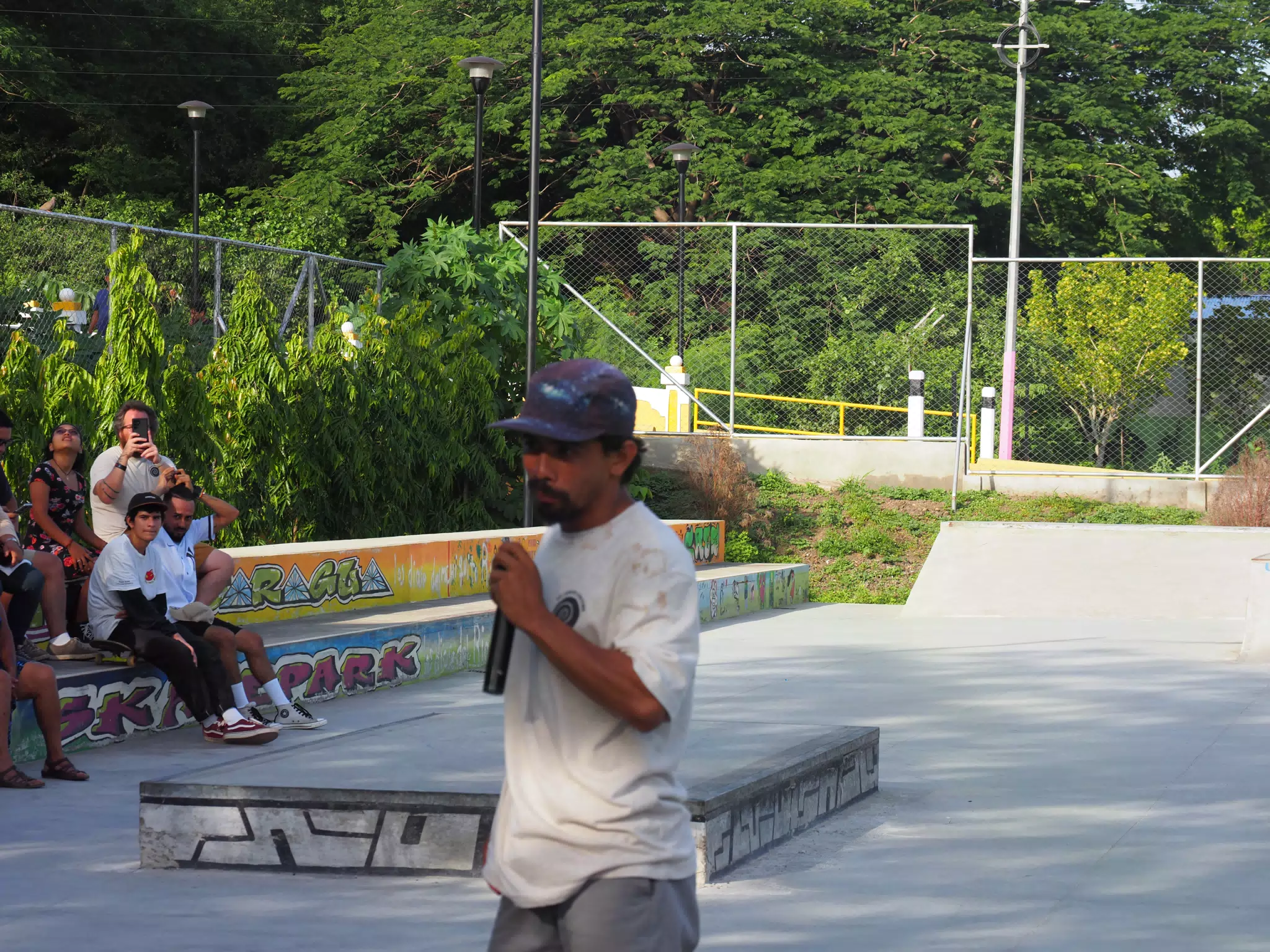 Skateboard Skating Competition in Leon Nicaragua Skate Park