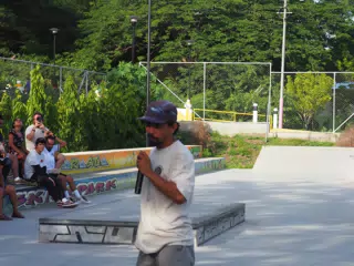 Skateboard Skating Competition in Leon Nicaragua Skate Park