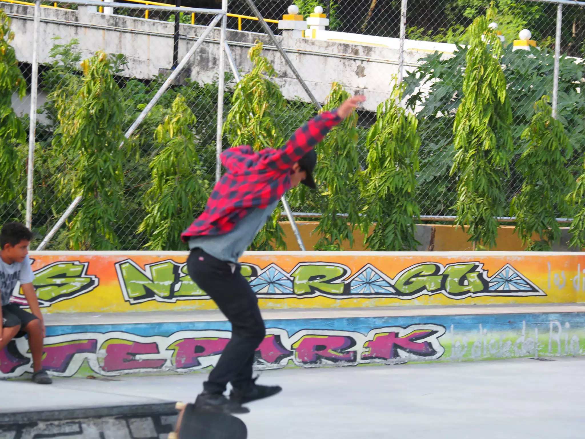 Skateboard Skating Competition in Leon Nicaragua Skate Park