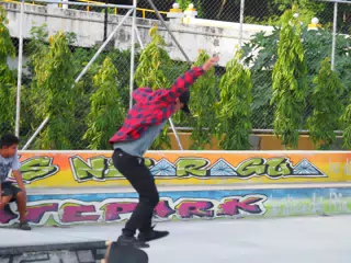 Skateboard Skating Competition in Leon Nicaragua Skate Park