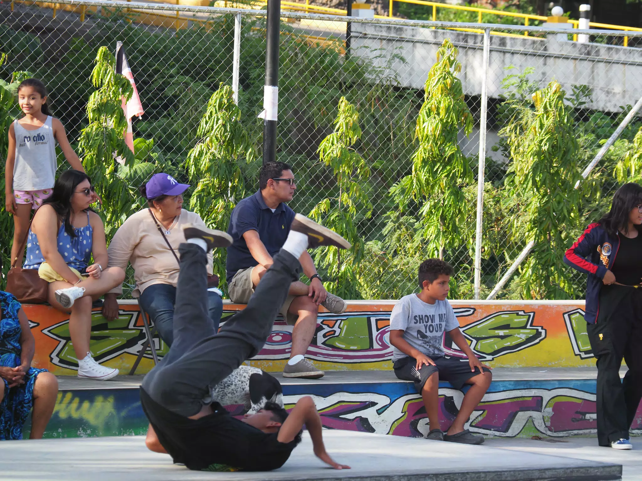 Skateboard Skating Competition in Leon Nicaragua Skate Park