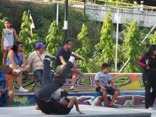 Skateboard Skating Competition in Leon Nicaragua Skate Park