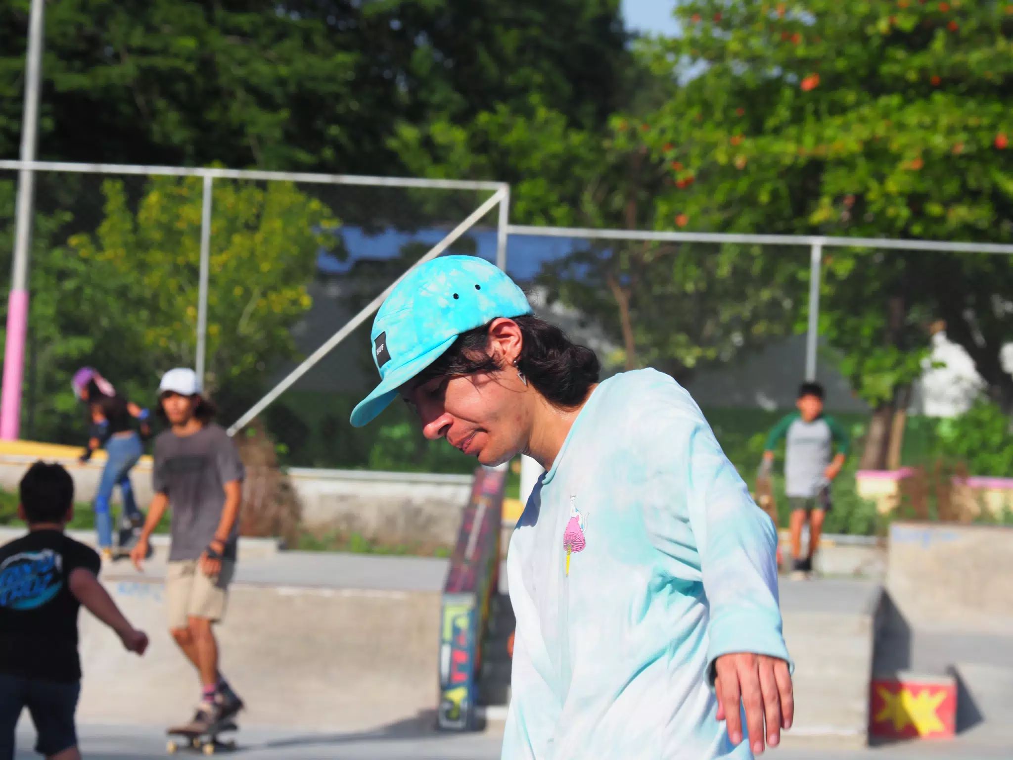 Skateboard Skating Competition in Leon Nicaragua Skate Park