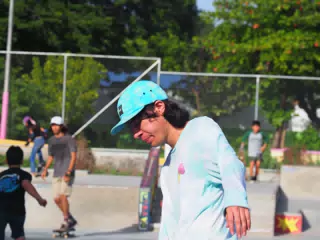 Skateboard Skating Competition in Leon Nicaragua Skate Park