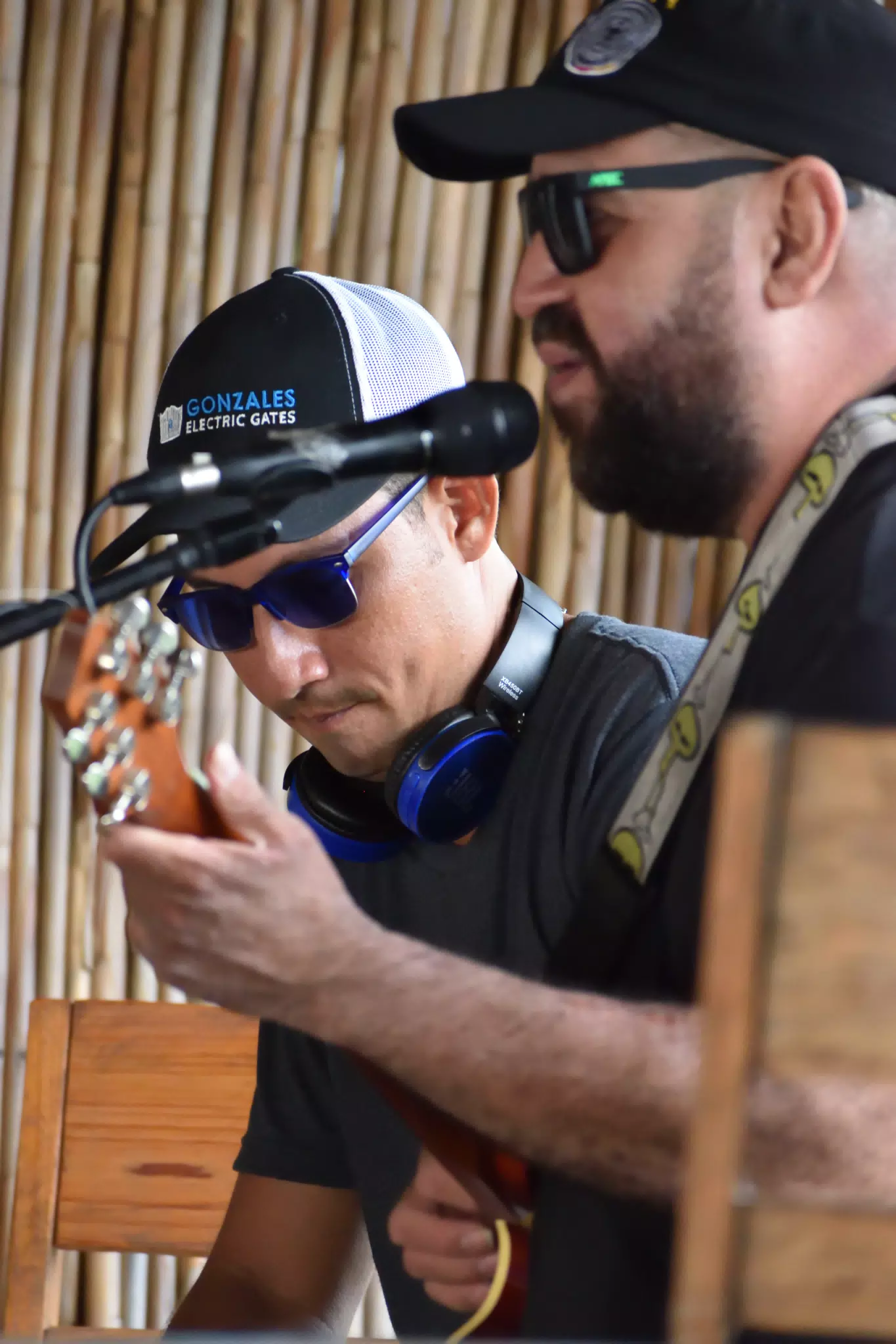 Big Rony Playing the Simple Beach Lodge, Las Peñitas, Nicaragua