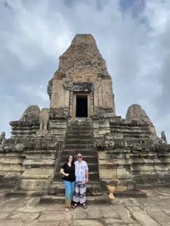 Paul and Dominica at Temple