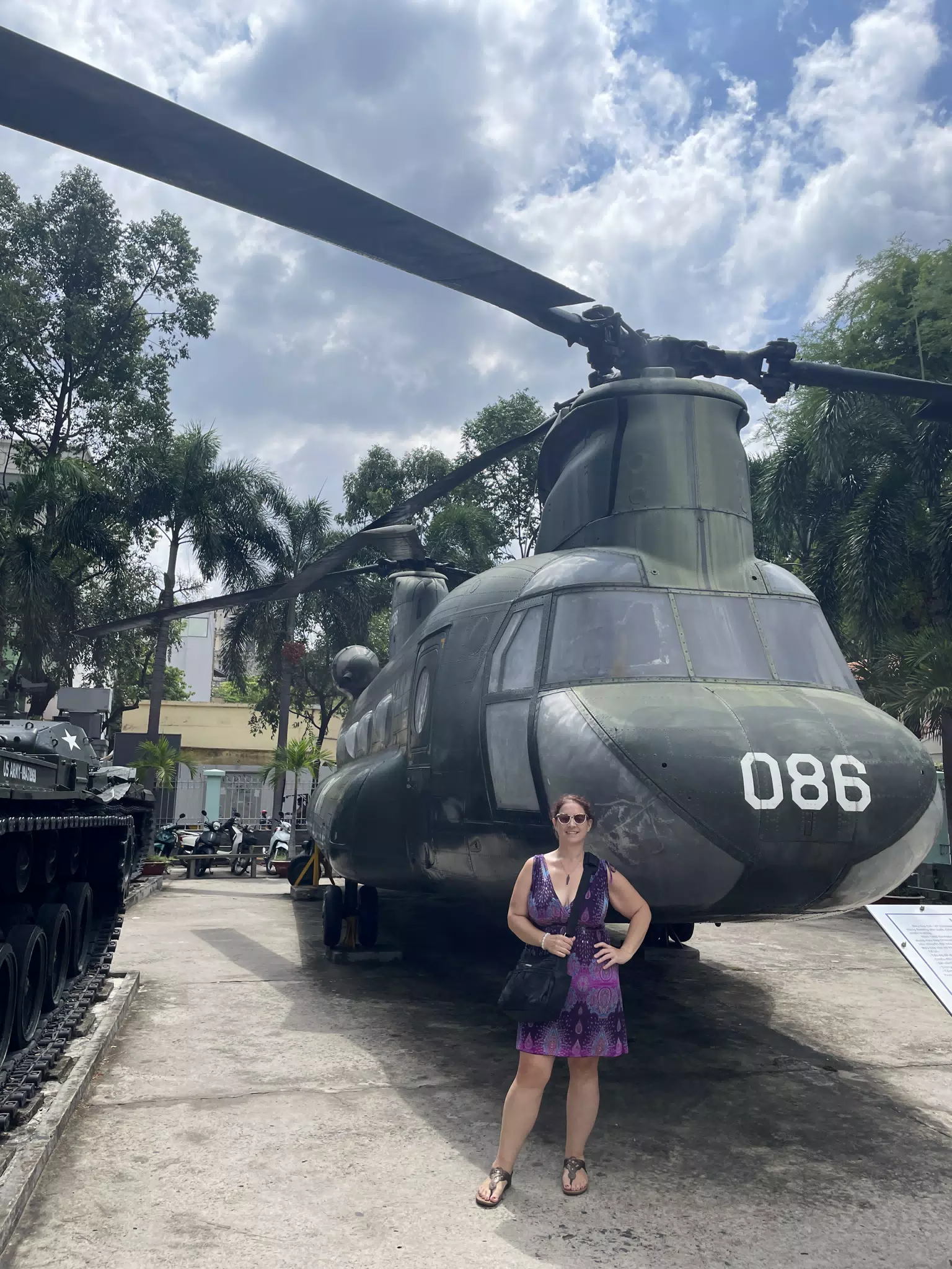 Dominica with Helicopter in Vietnam