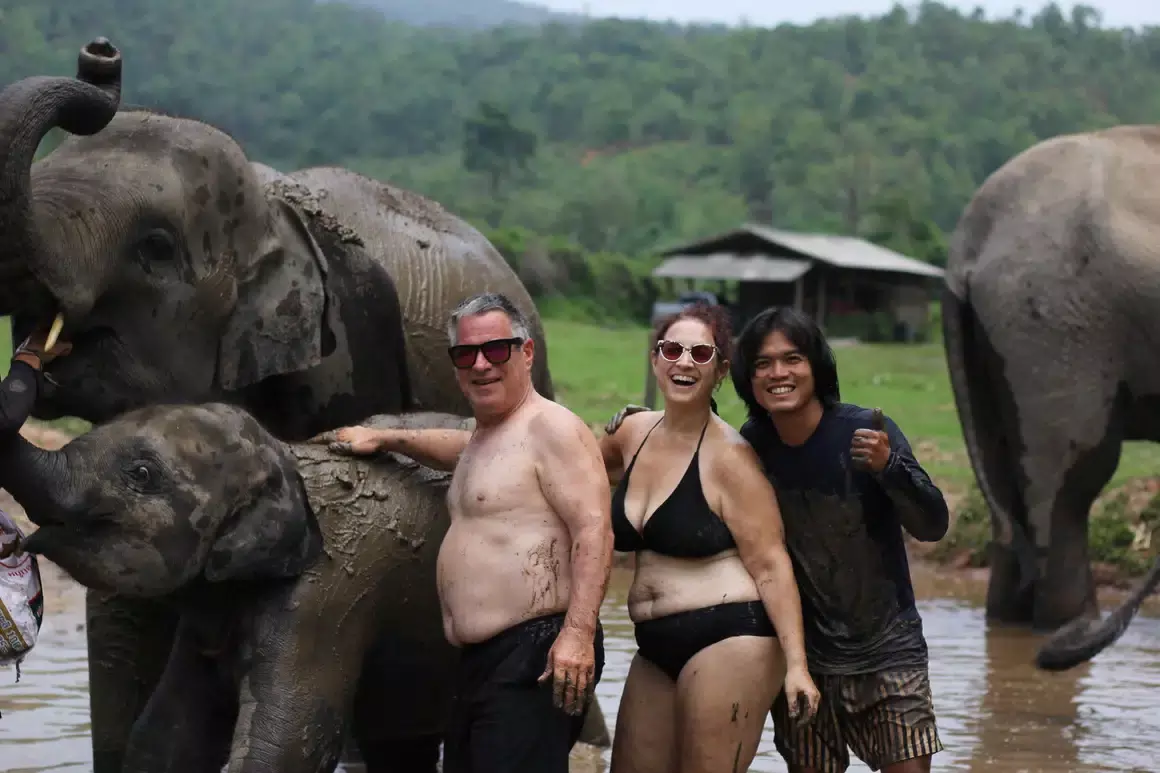 Visiting Elephants in Thailand