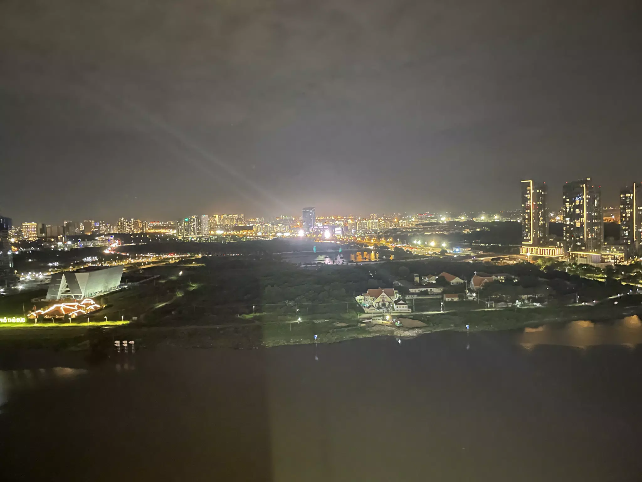Phường Bến Nghé, Saigon, Vietnam Skyline at Night