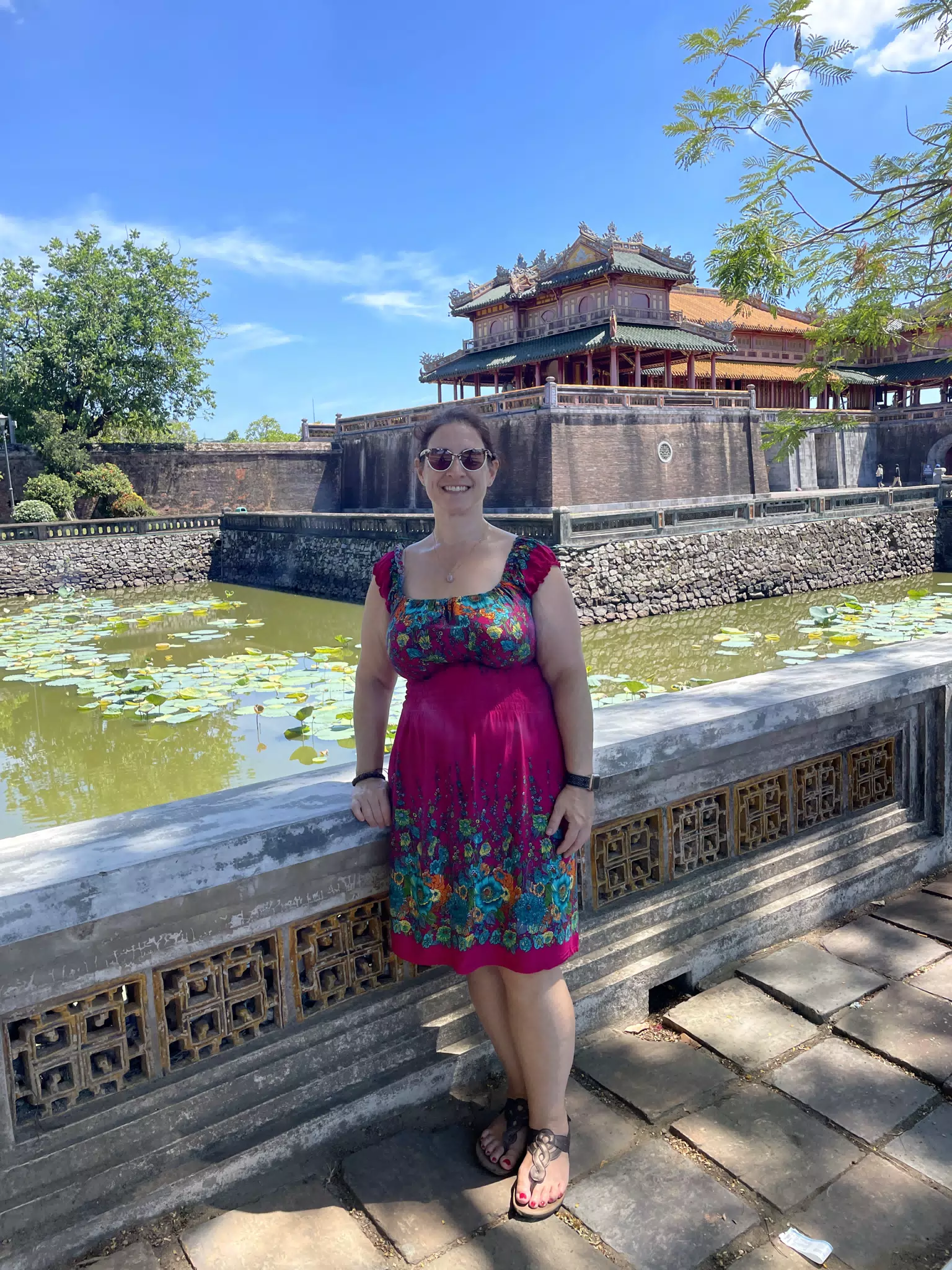 Dominica at a Temple in Vietnam