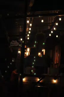 Bokeh Lights at Food Rock Ave Leon Nicaragua