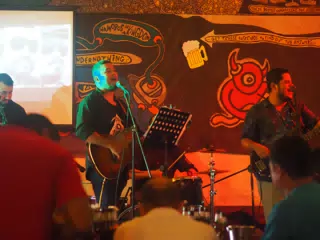 Cadejo Playing at ViaVia, Leon, Nicaragua