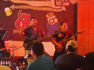 Cadejo Playing at ViaVia, Leon, Nicaragua