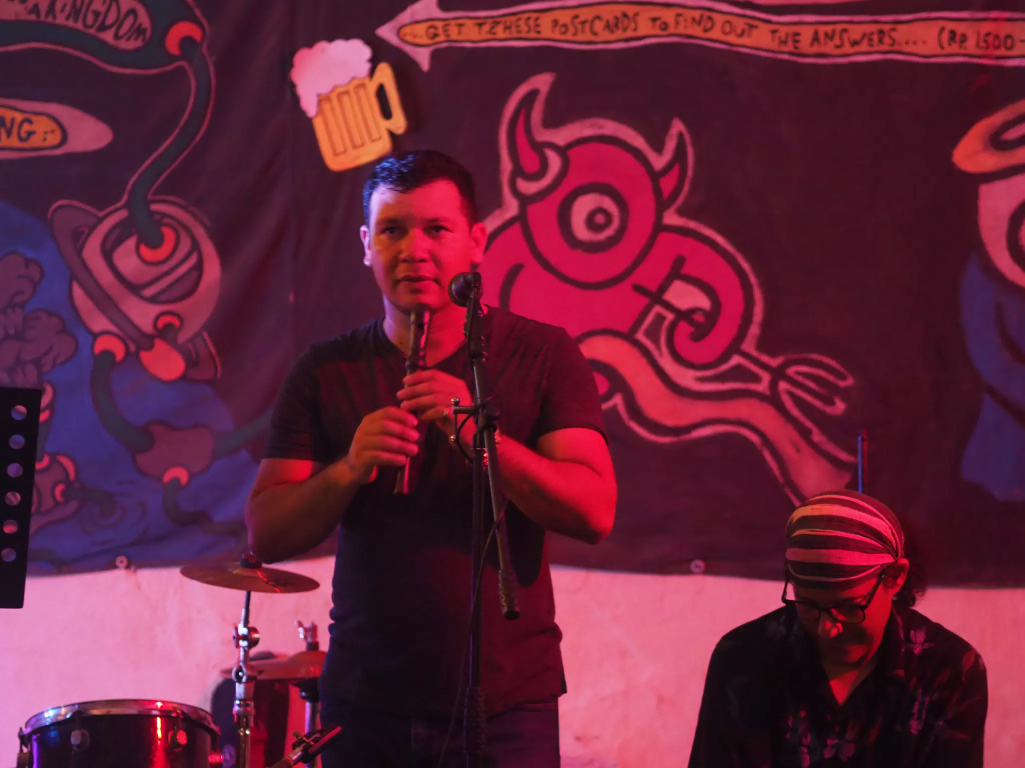 Cadejo Playing at ViaVia, Leon, Nicaragua