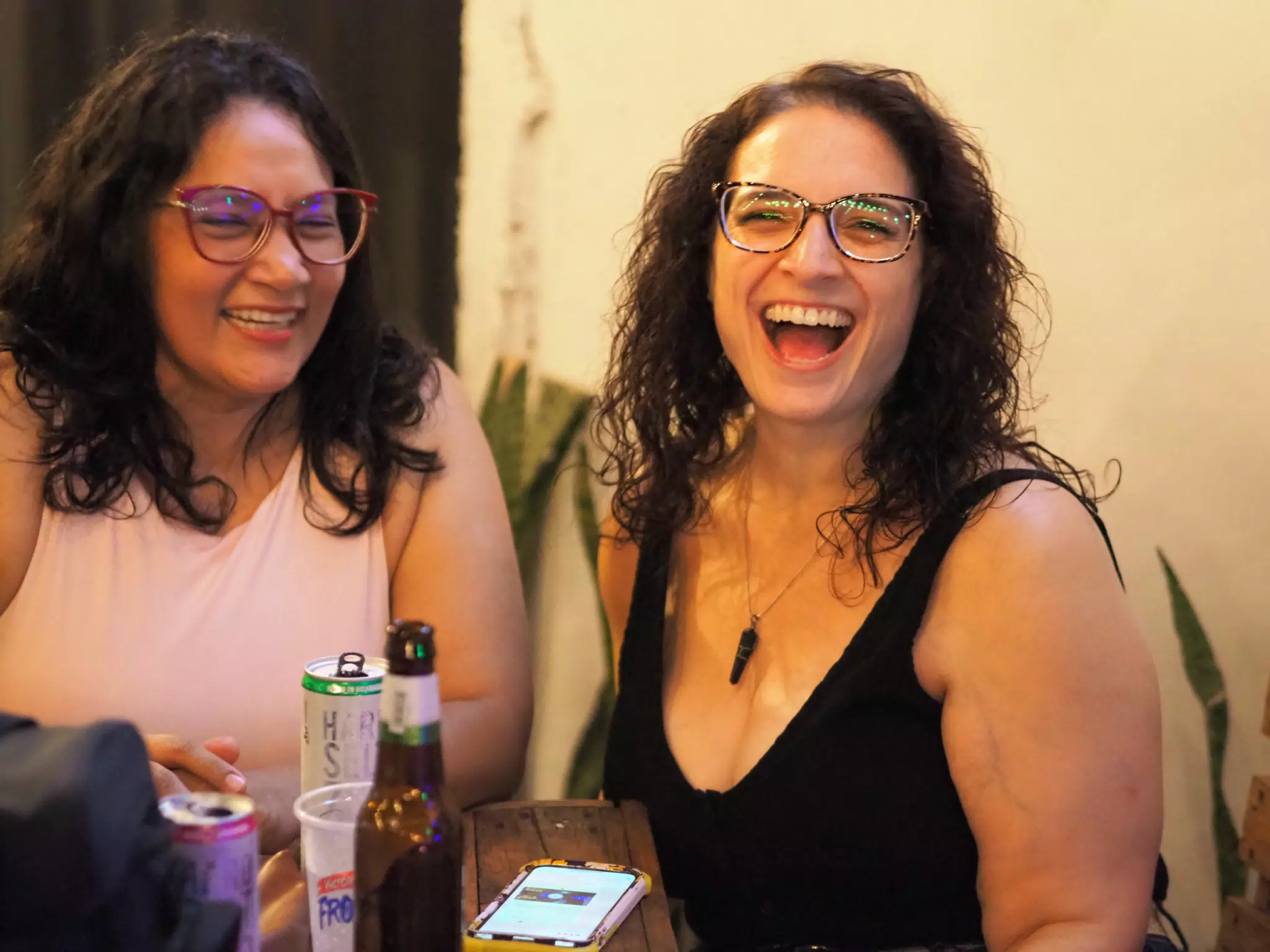 Dominica Laughing with Marcela