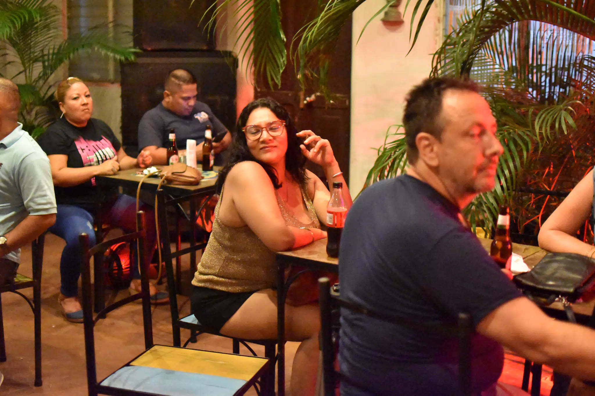 Marcela Watching the Band