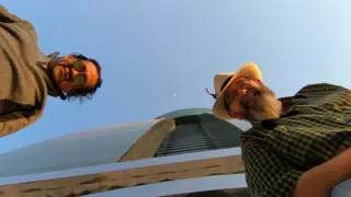 Marcelo and Scott with Moon in La Paz, Bolivia