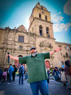 Scott in La Paz, Bolivia