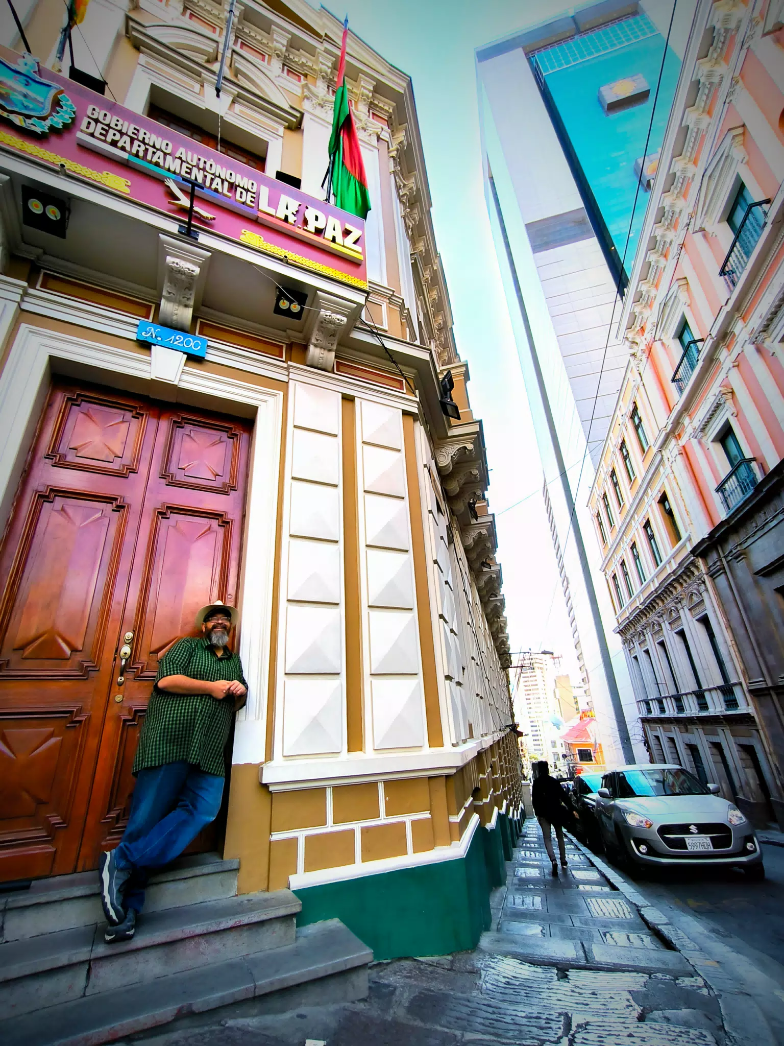Scott in La Paz, Bolivia