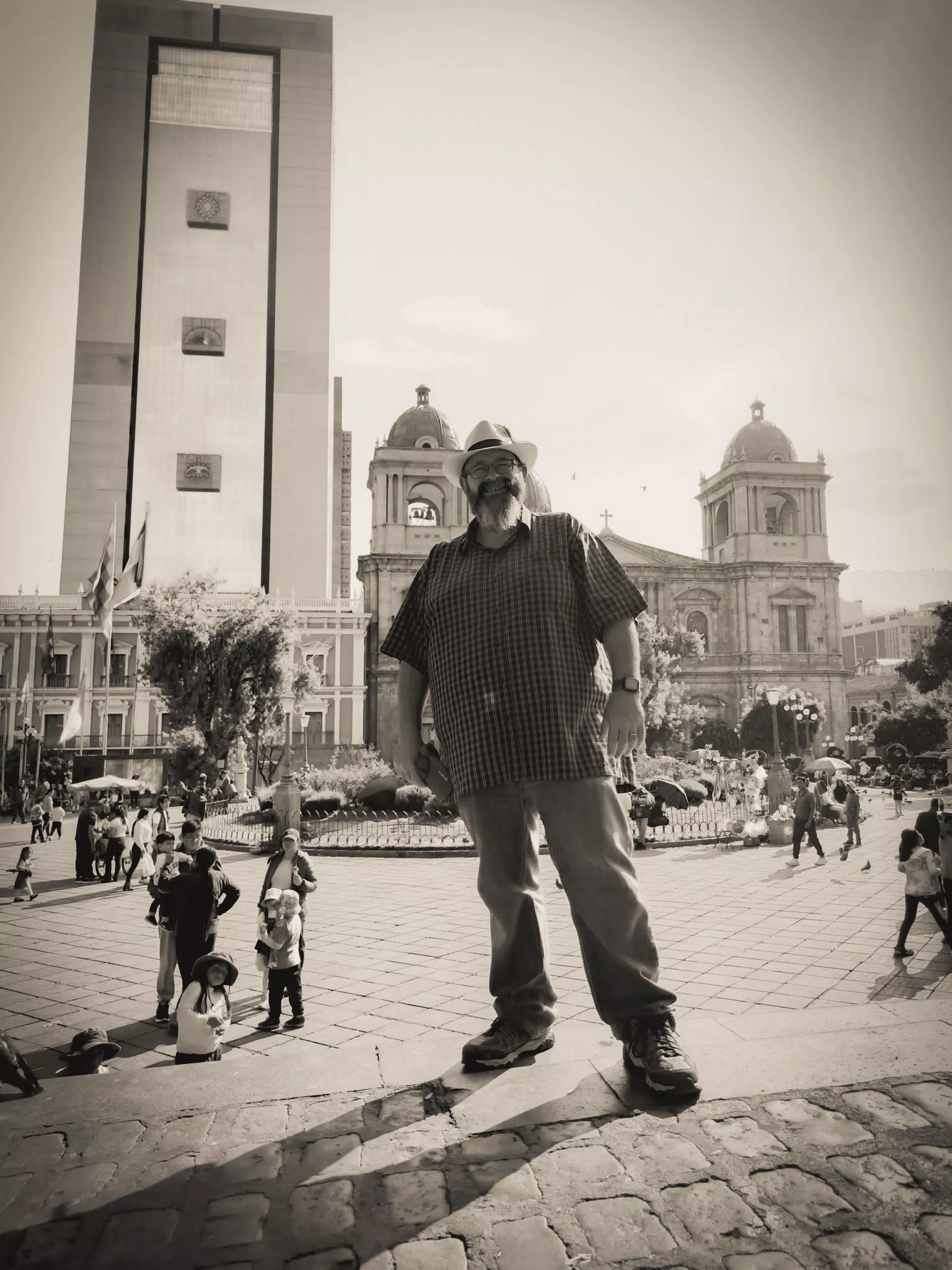 Scott in La Paz, Bolivia