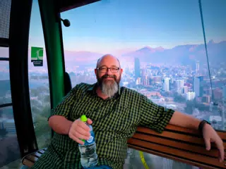 Scott in La Paz, Bolivia