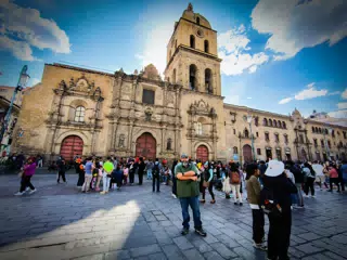 Scott in La Paz, Bolivia