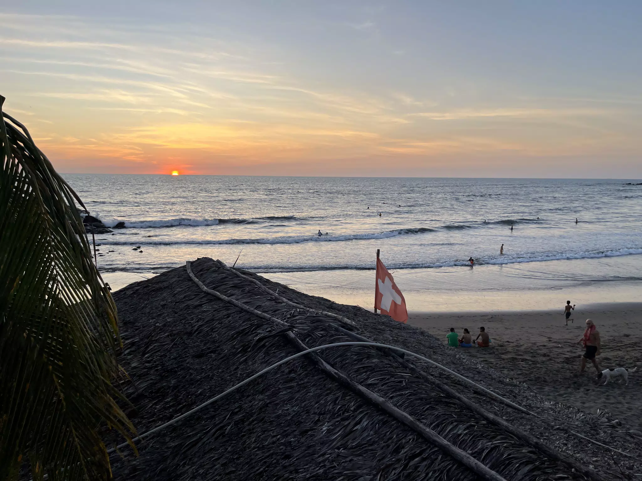 Sunset from the Simple Beach Lodge, Nicaragua