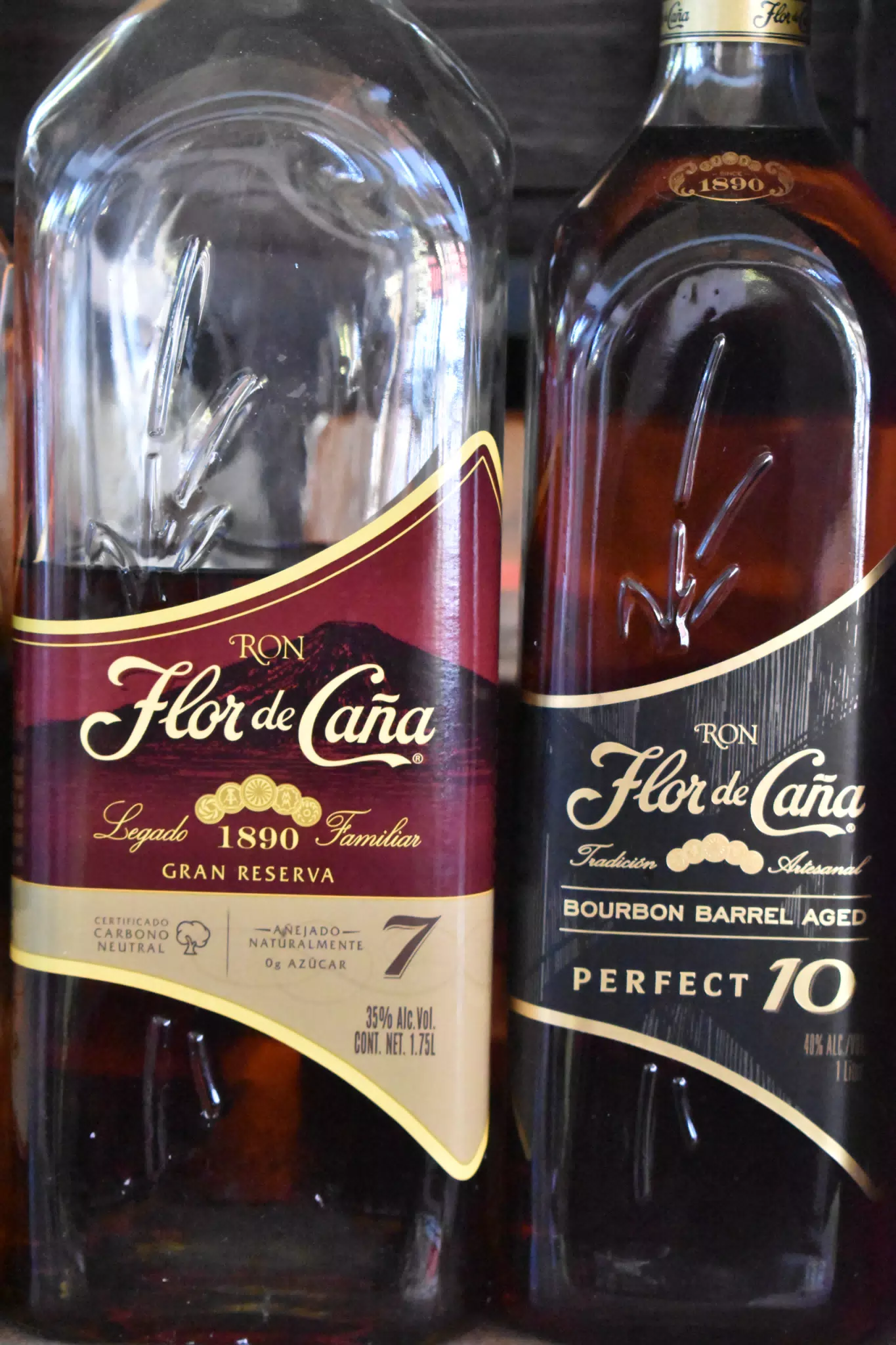 Flor de Caña Rum Bottles