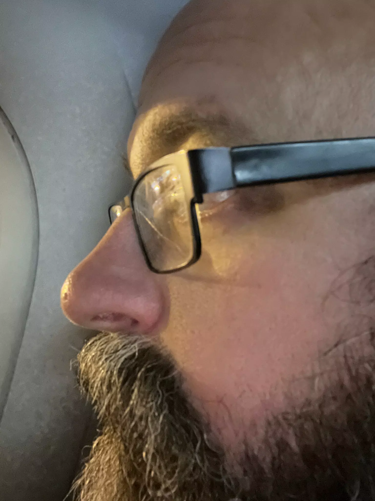 Up Close by Plane Window